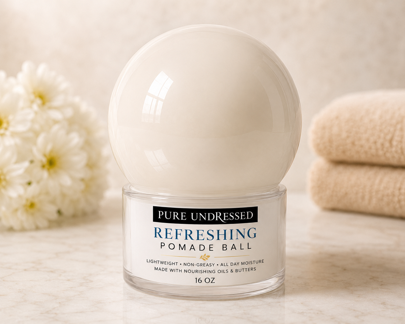 Sunday New Pure Undressed Refreshing Family Size Body Pomade 16 oz