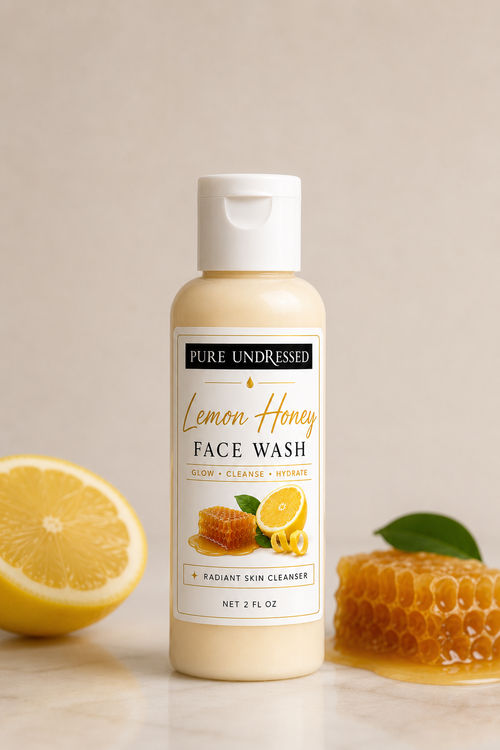 New Pure Undressed Lemon Honey Face Wash