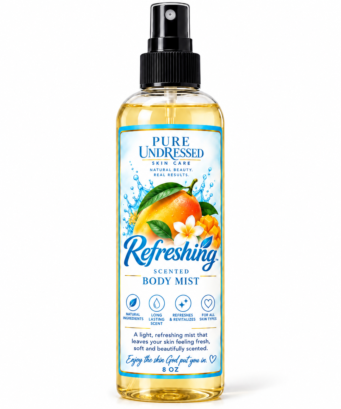 9/11 Pure Undressed Refreshing Scented Mist 8 Oz