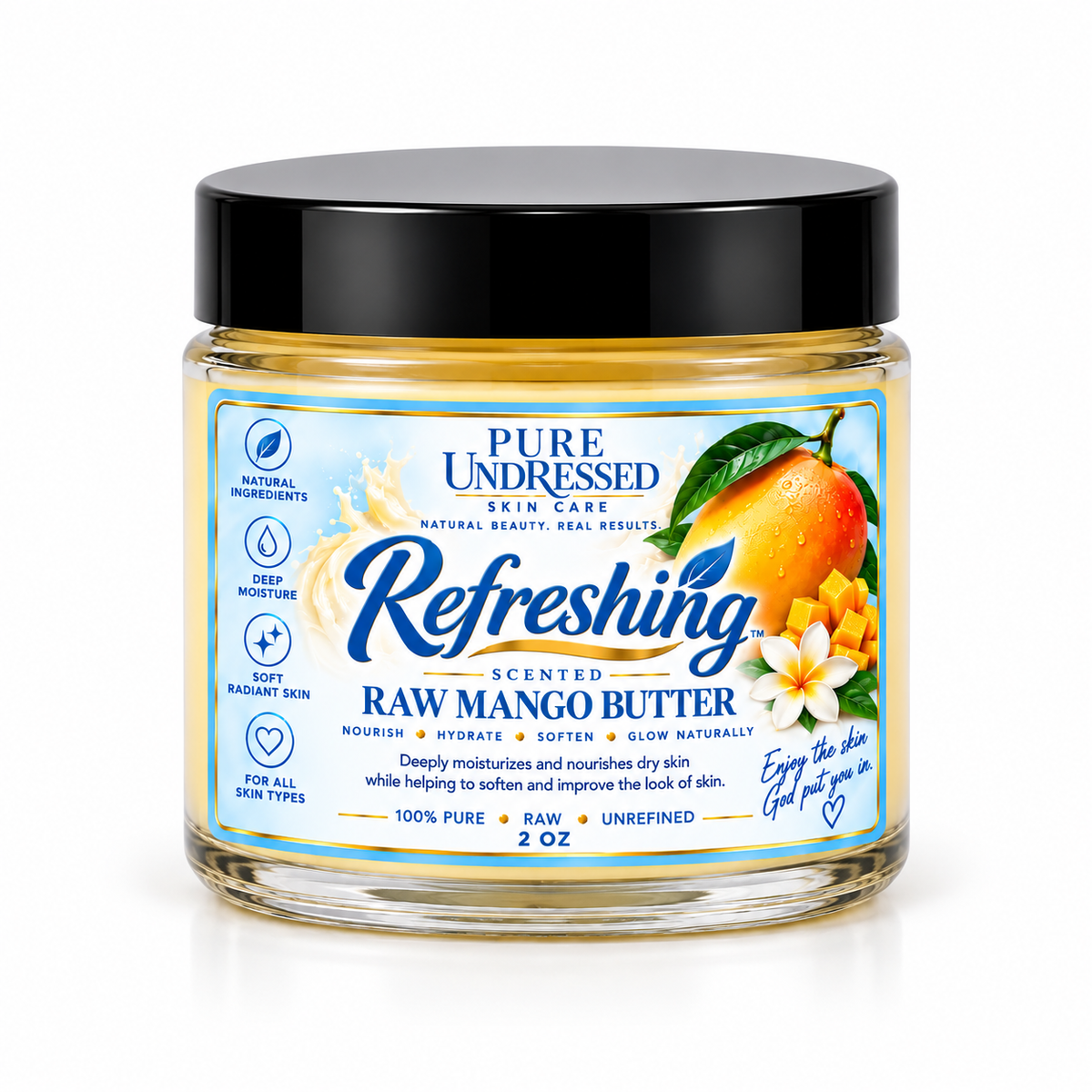 9/11 Pure Undressed Refreshing Scented Raw Mango Butter