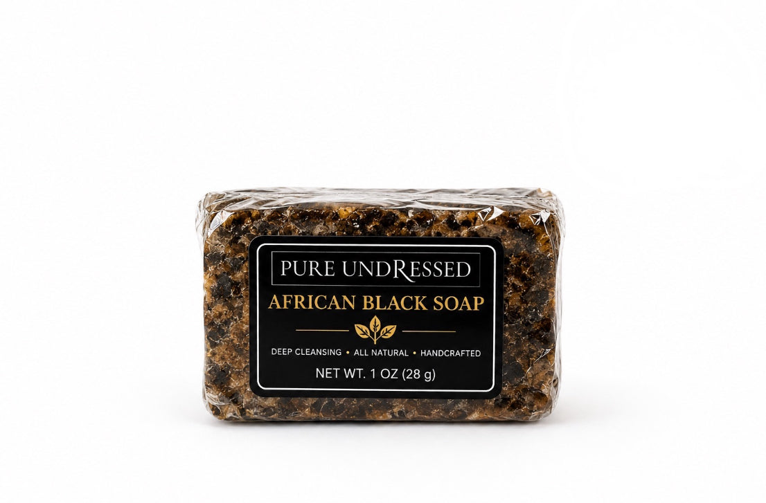 PURE UNDRESSED AFRICAN BLACK SOAP