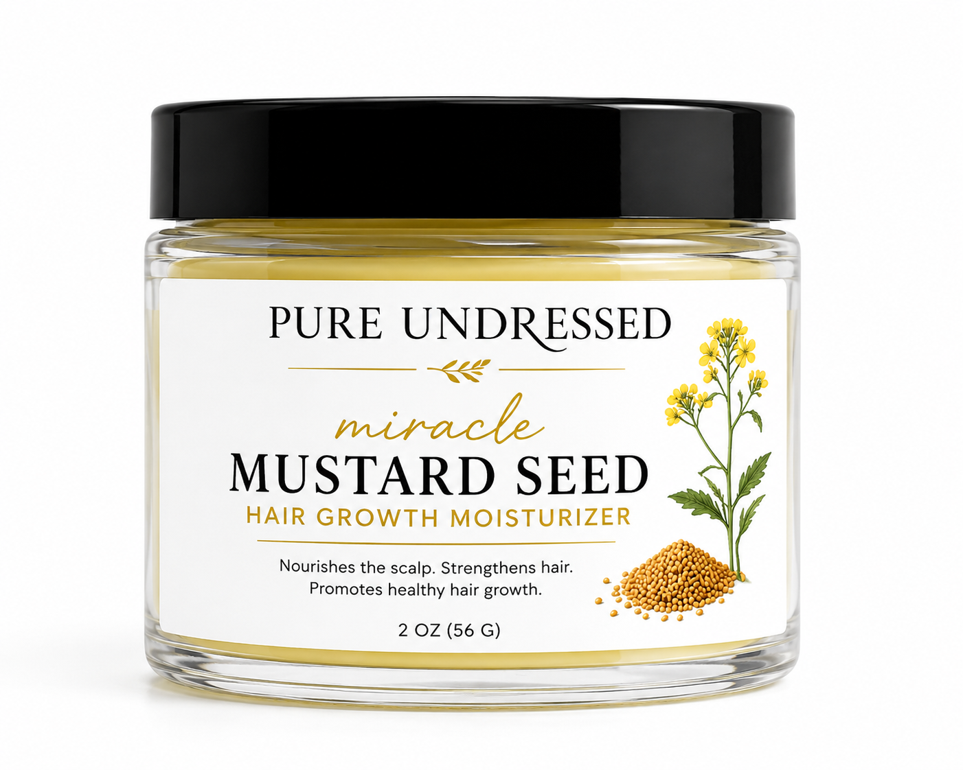 PURE UNDRESSED MIRACLE MUSTARD SEED HAIR GROWTH MOISTURIZER