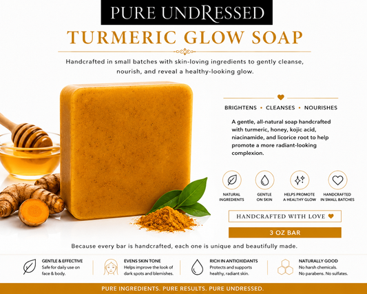 Sunday Pure Undressed ORIGINAL TURMERIC DARK SPOT GLOW SOAP