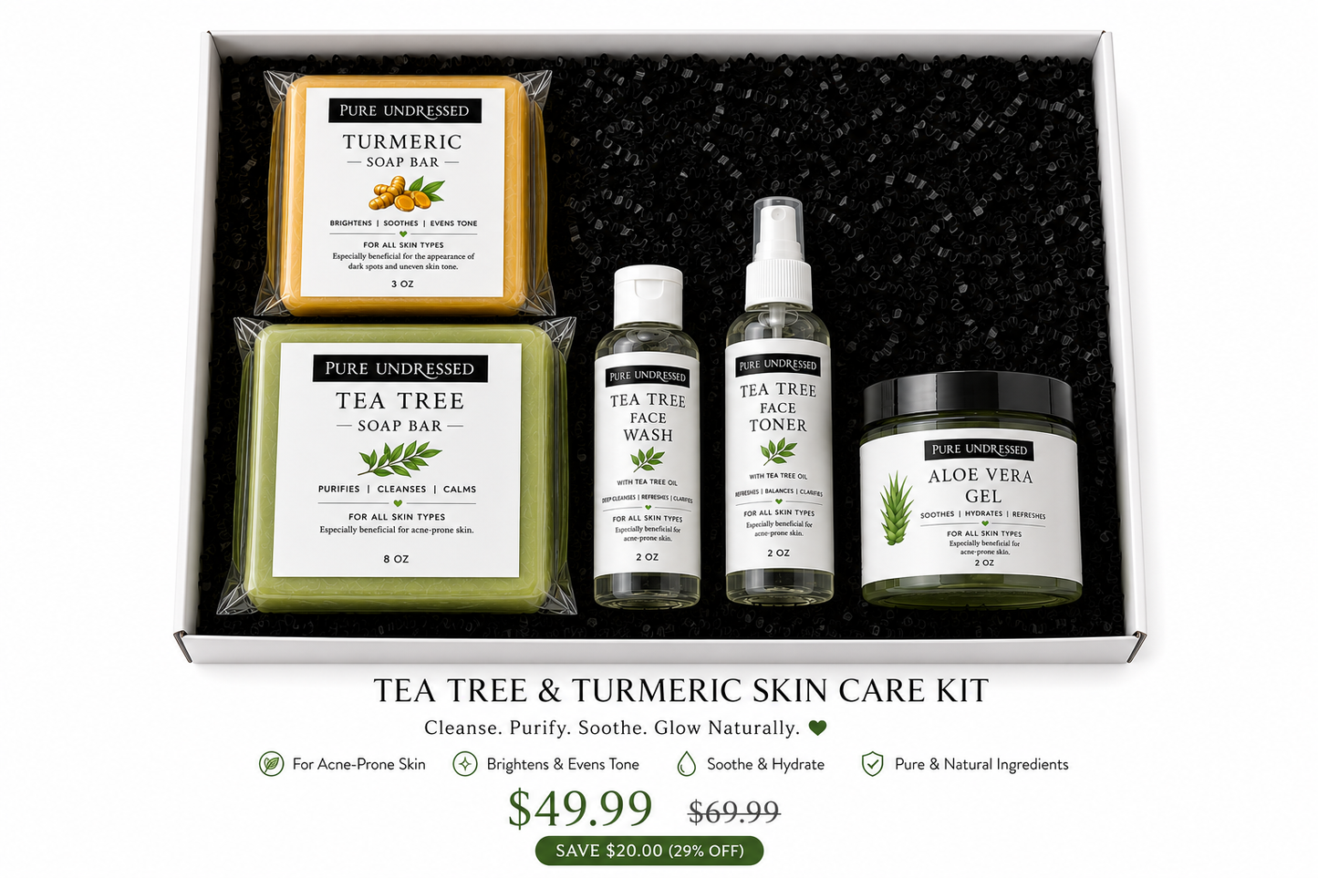 Tuesday Tea Tree & Turmeric Skin Care Kit