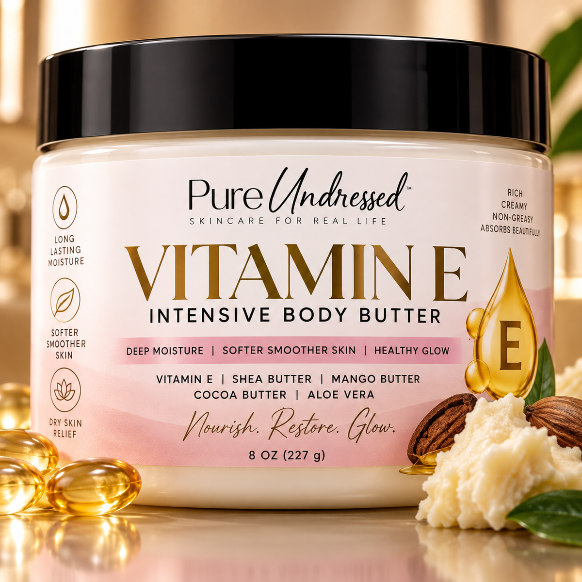 Pure Undressed Vitamin E Intensive Body Butter